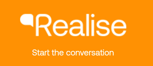 Realise-start-the-conversation-white-text-on-orange-background